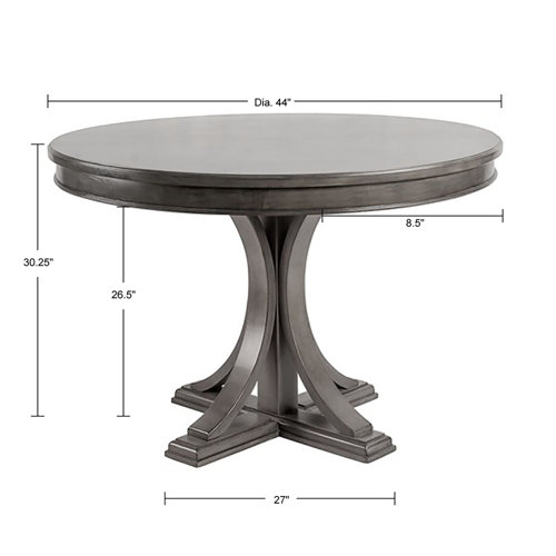 Helena Round Wood Pedestal Dining Table & Reviews Birch Lane